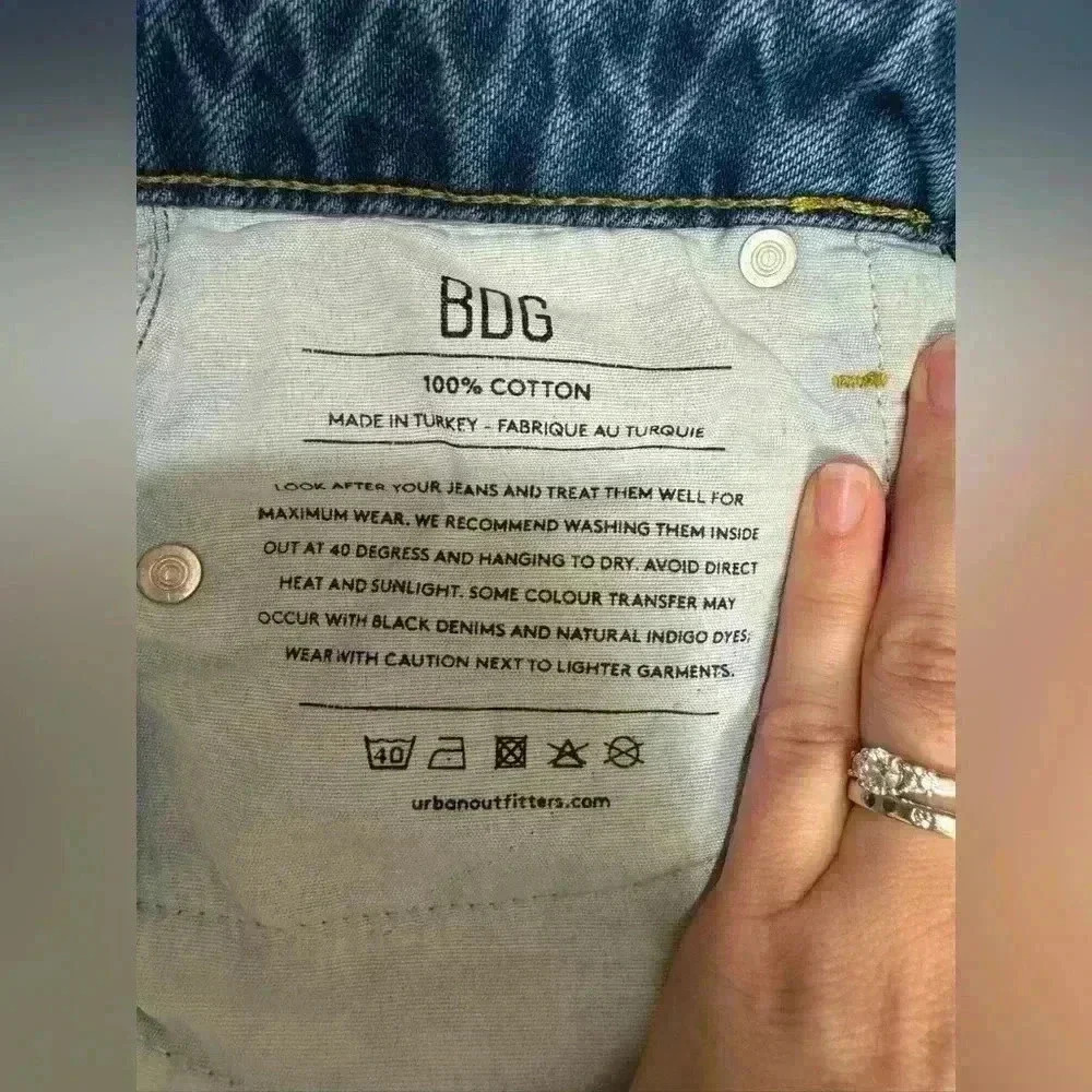 BDG Jessye denim jeans by Urban Outfitters size W26 and L32 100% cotton - Picture 11 of 16